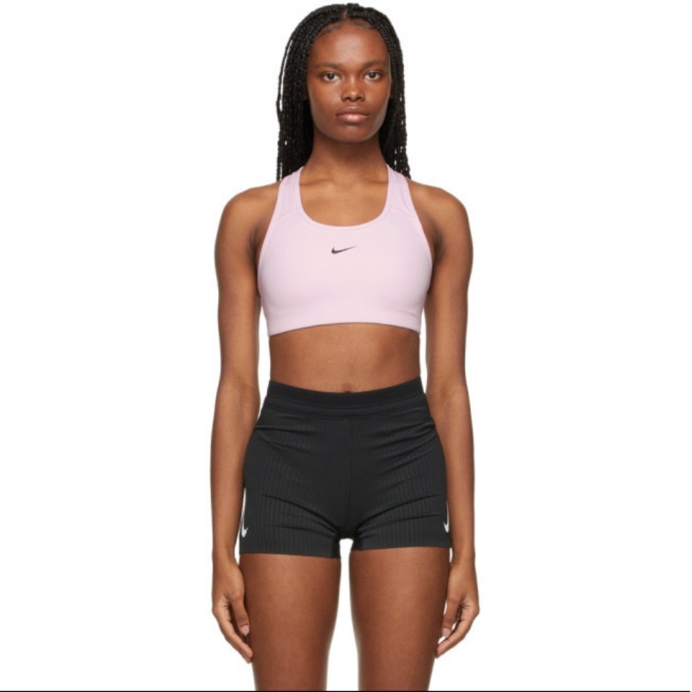 NWT Nike Swoosh Sports Bra in Light Nude Pink